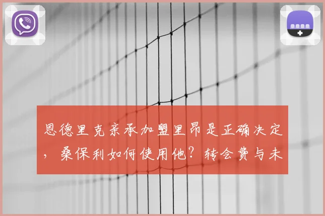 恩德里克亲承加盟里昂是正确决定，桑保利如何使用他？转会费与未来规划深度解读